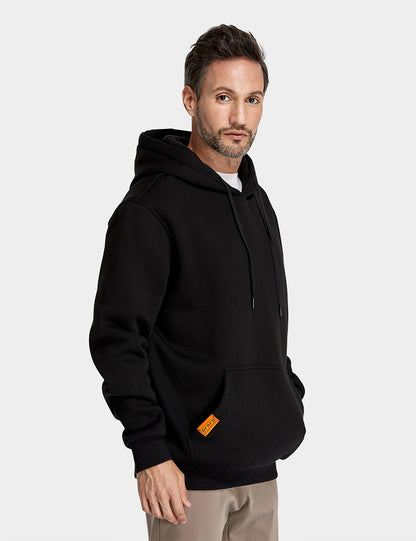 Unisex Heated Pullover Hoodie - Black