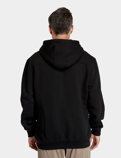 Unisex Heated Pullover Hoodie - Black