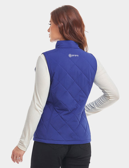 Women's Heated Quilted Vest - Pure Blue