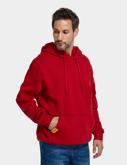 Unisex Heated Pullover Hoodie - Red