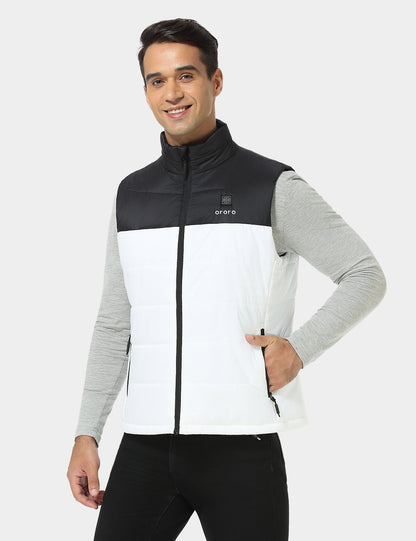 Men's Classic Heated Vest - Black & White