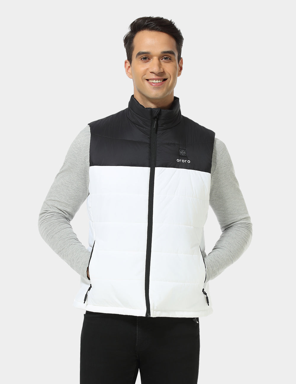 Men's Classic Heated Vest - Black & White