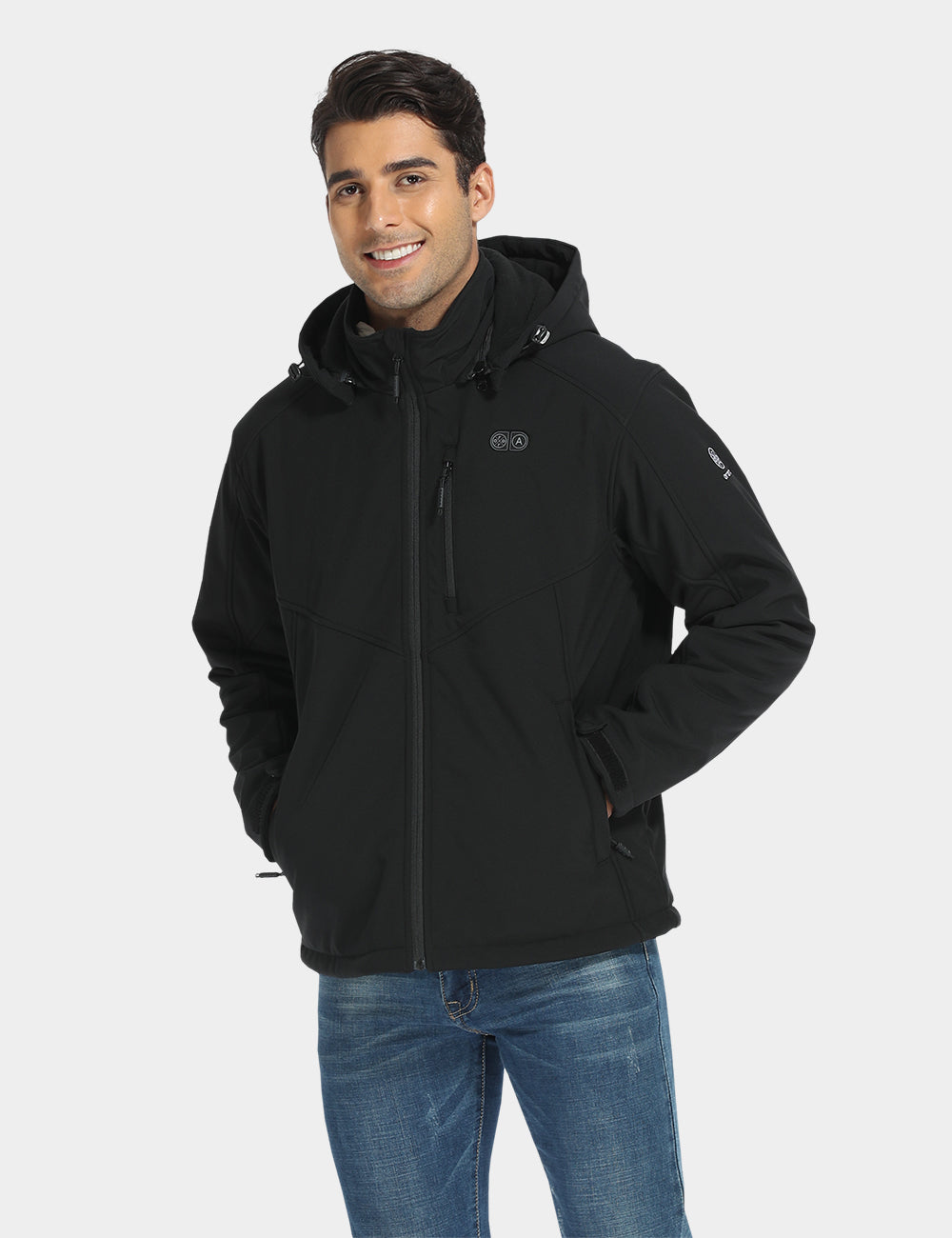 Men's Dual Control Heated Jacket - Neutral Black