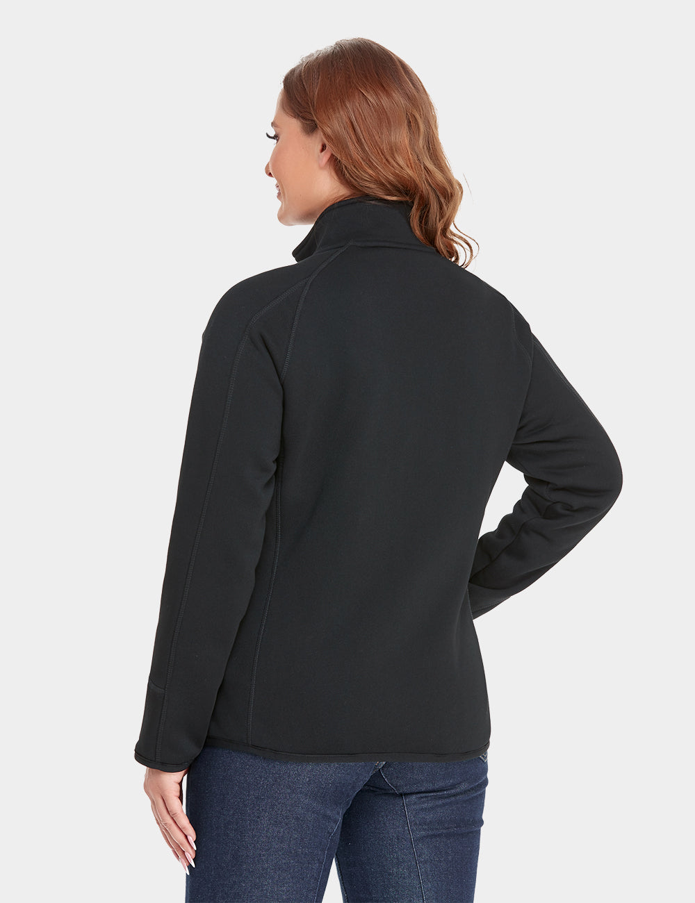 Women's Heated Full-Zip Fleece Jacket - Black