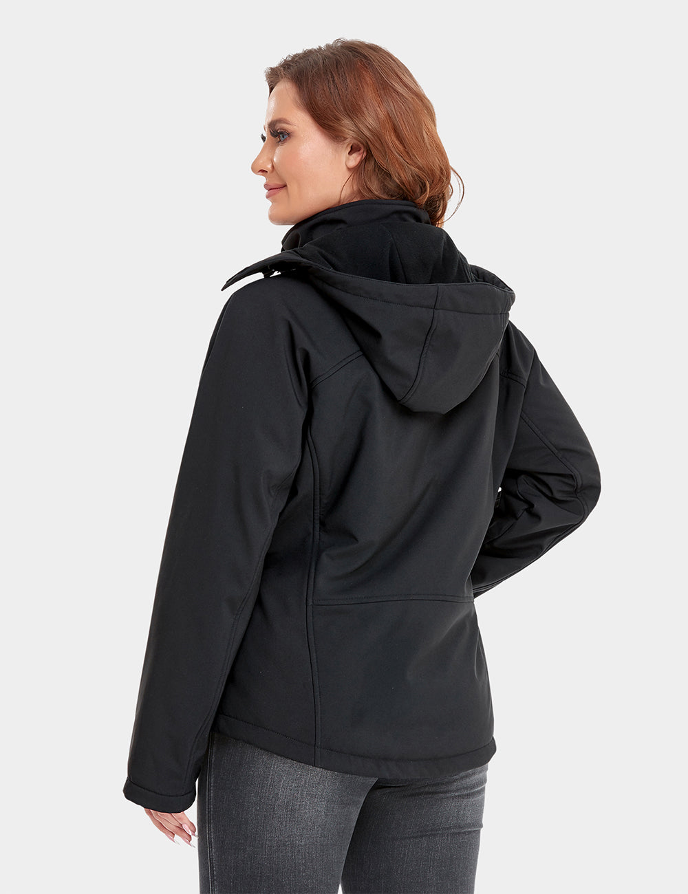 Women's Heated Jacket (4 Heating Zones) - Black & Red