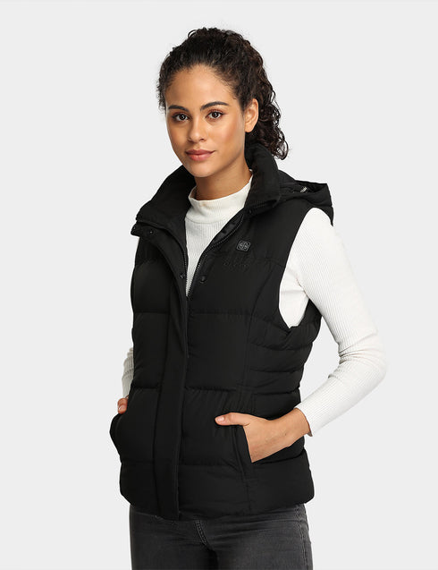 (Open-box) Women's Heated Down Vest - Slim Fit ,view 1