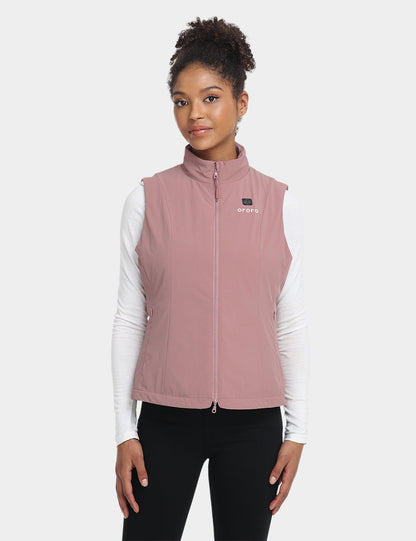 Women's Heated Sports Vest - Dusty Rose Pink