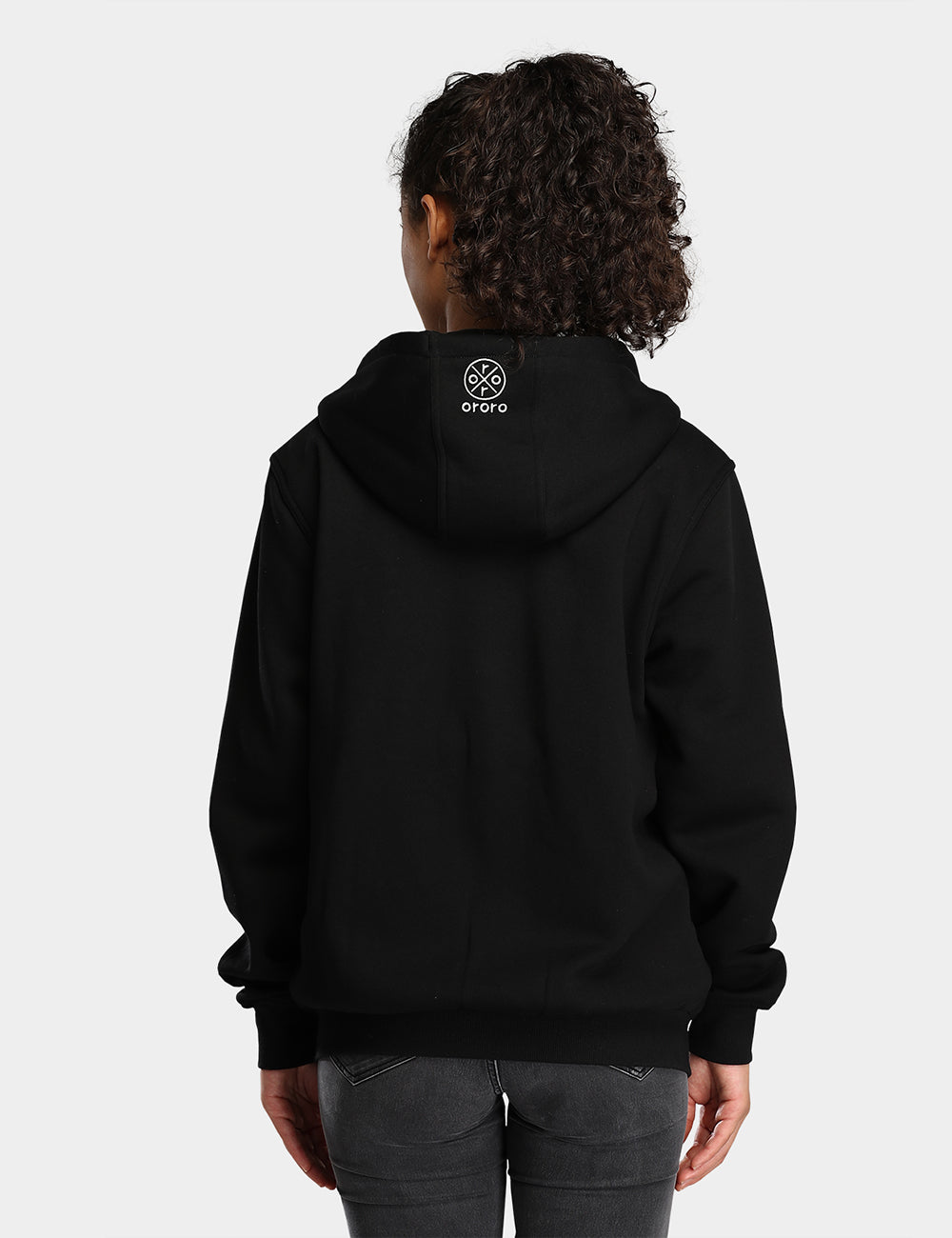 Ororo Unisex Fleece Hoodie - Black