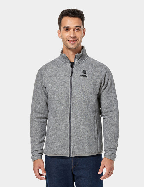 Men's Heated Full-Zip Fleece Jacket ,view 1