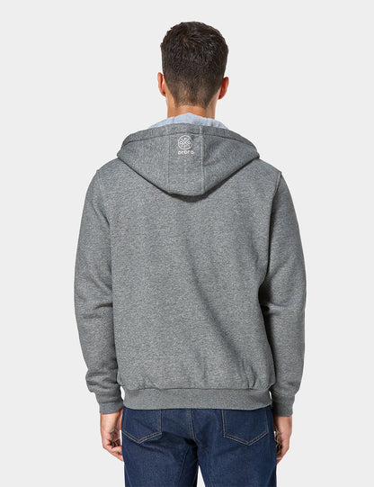 Unisex Heated Fleece Hoodie - Flecking Grey