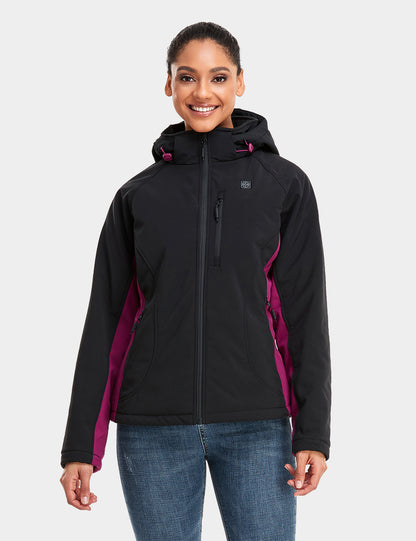 Women's Heated Jacket - Black & Purple