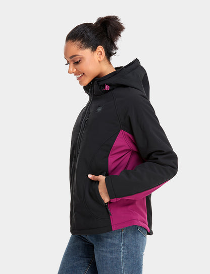 Women's Heated Jacket - Black & Purple