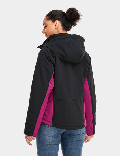 Women's Heated Jacket - Black & Purple