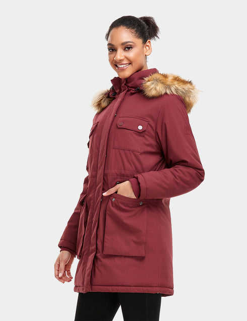 Women's Heated Thermolite® Parka - Red ,view 1