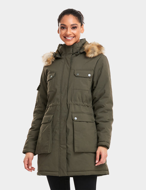 Women's Heated Thermolite® Parka - Olive ,view 1