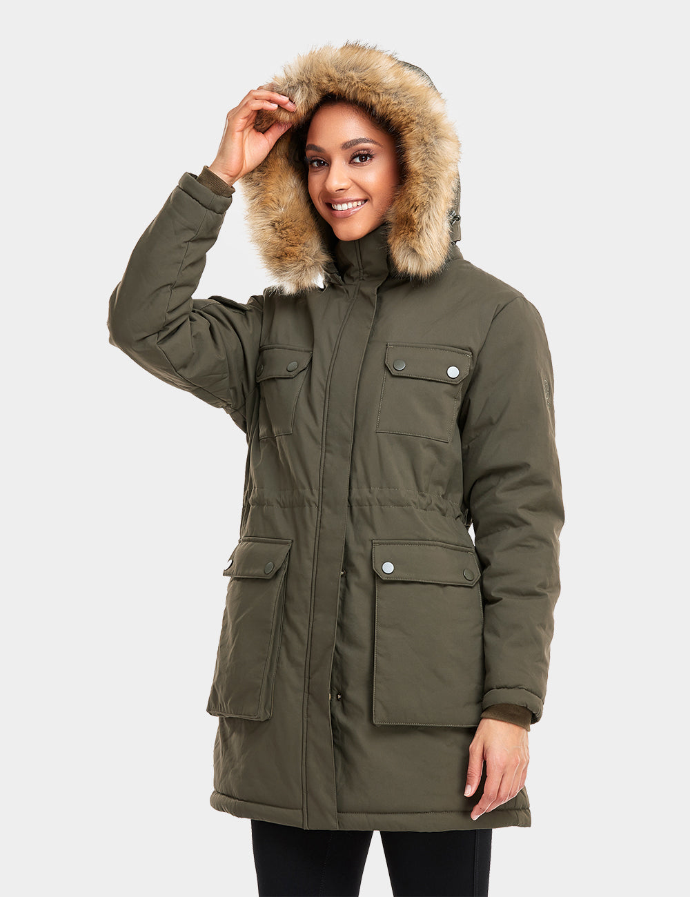 Women's Heated Thermolite® Parka - Olive