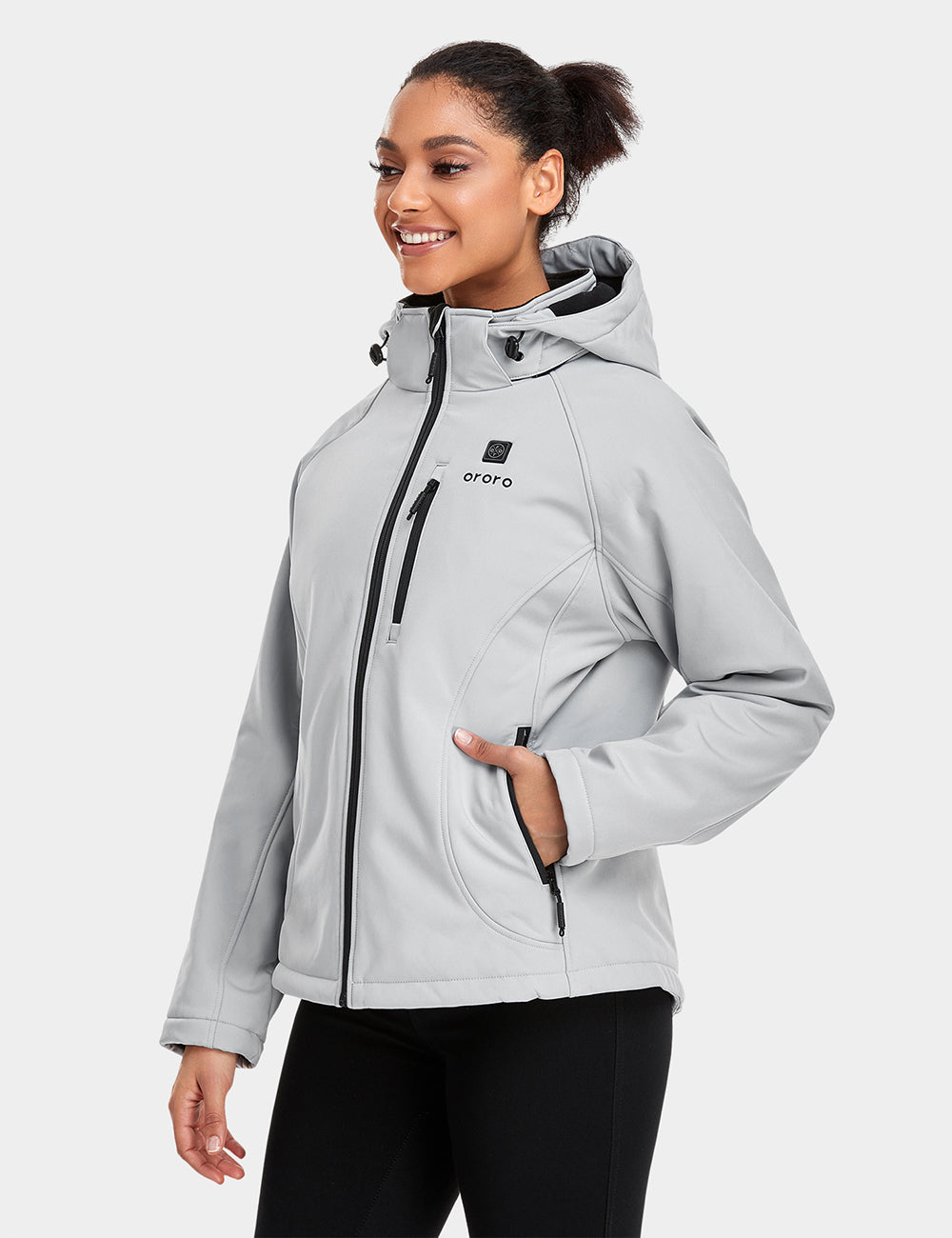 Women's Heated Jacket (4 Heating Zones) - Sharkskin Gray