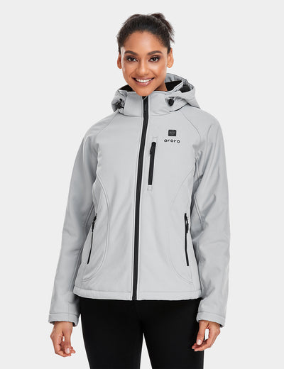 Women's Heated Jacket (4 Heating Zones) - Sharkskin Gray