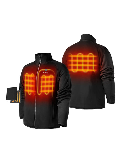 3 Heating Zones ( Mid-back, Left & Right Chest) - Black ,view 1