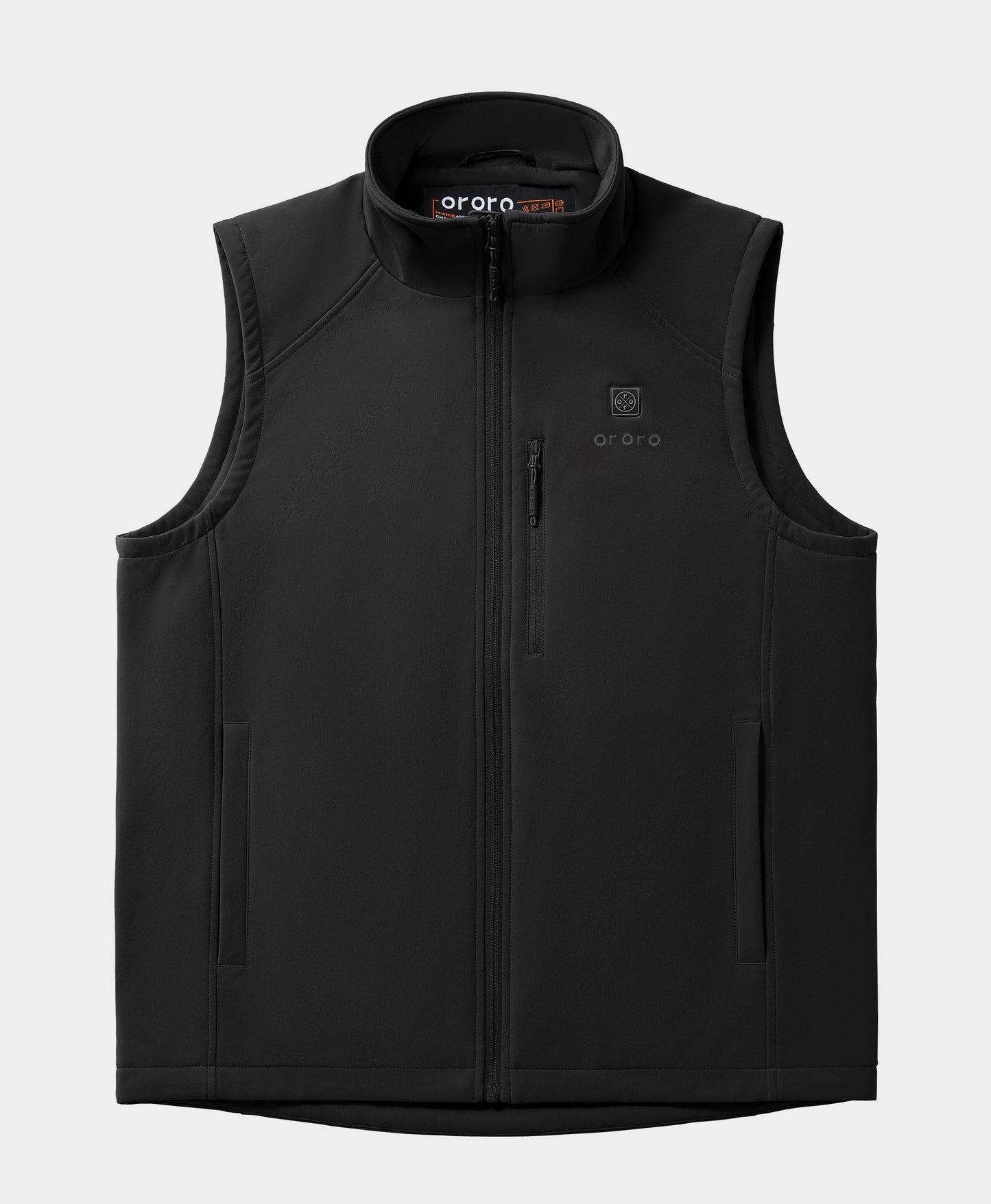 Men's Heated Softshell Vest - Black