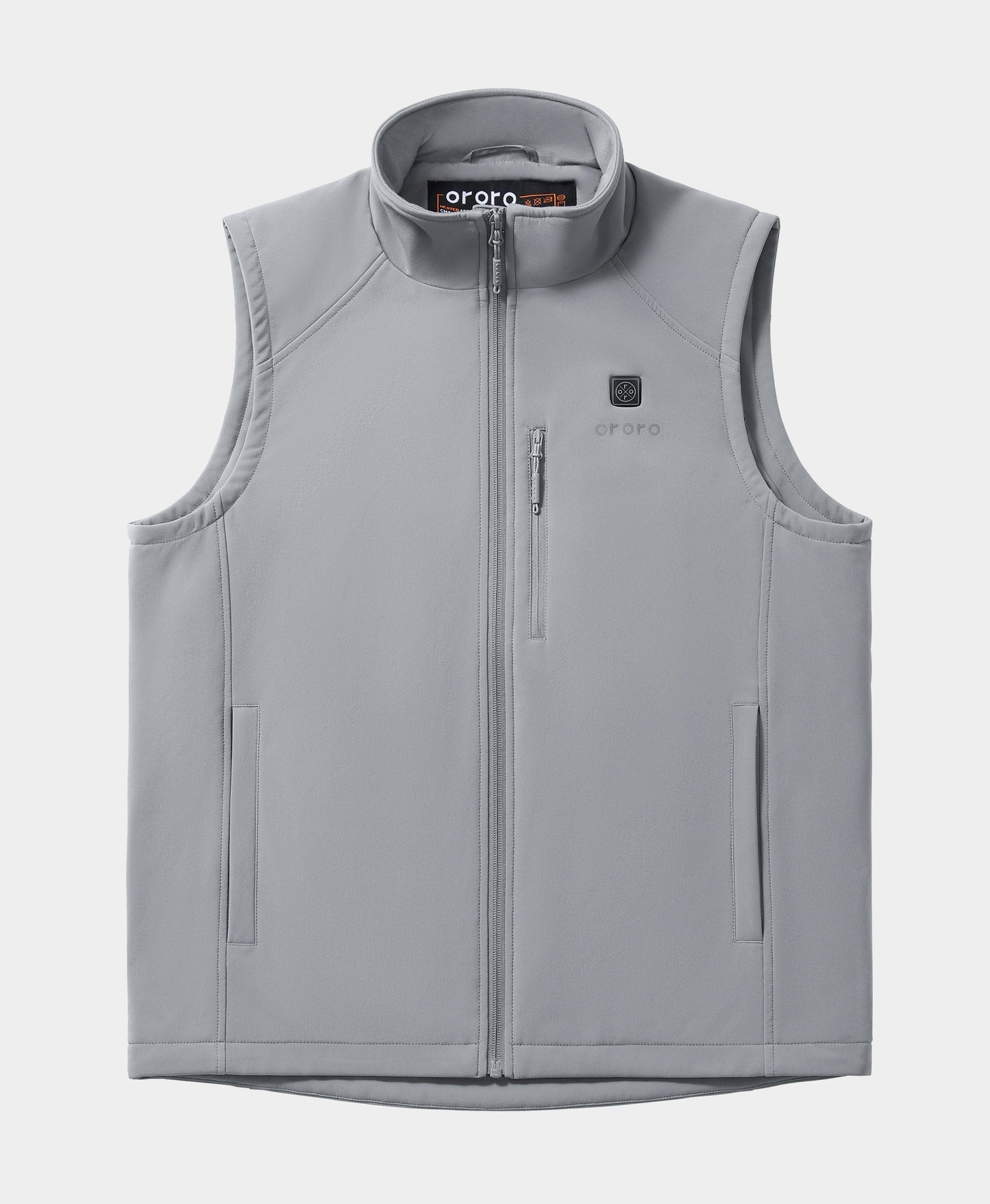 Men Heated Softshell Vest - Gray