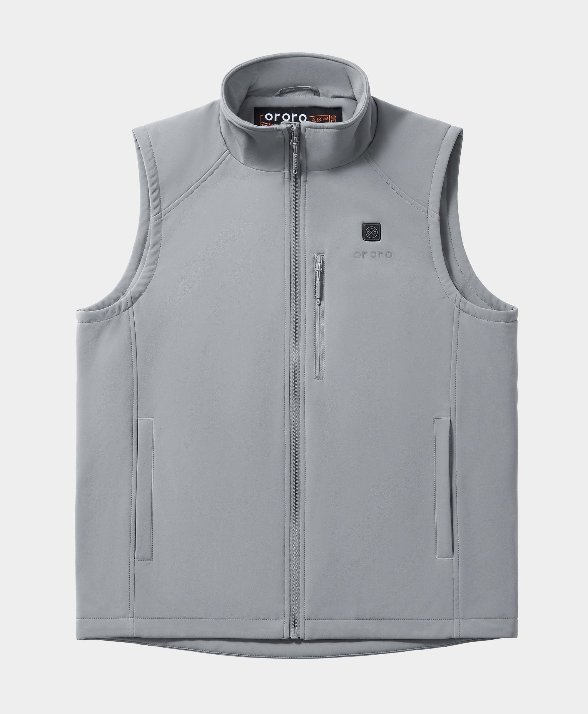 Men Heated Softshell Vest - Gray