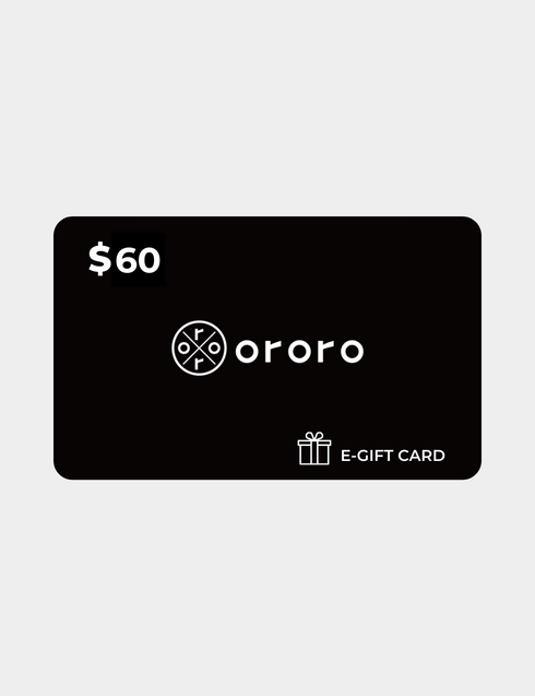 $60 ORORO E-Gift Card ,view 1