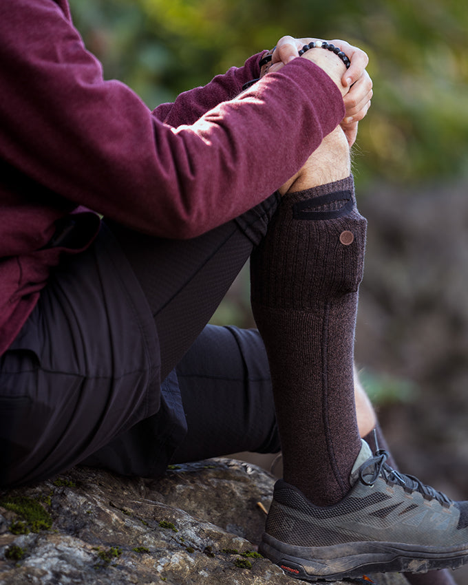 "REDWOOD" Carbon Nanotube Heated Socks