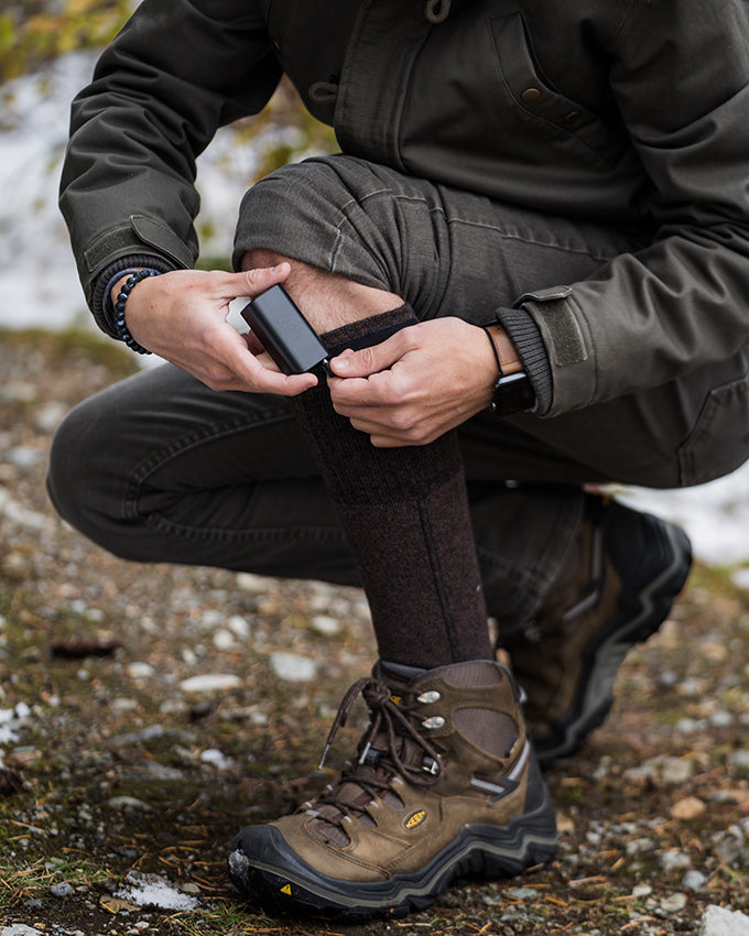 "REDWOOD" Carbon Nanotube Heated Socks