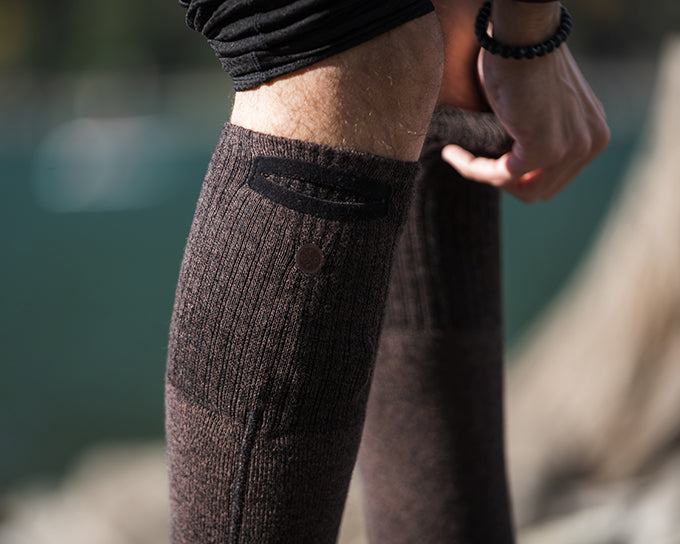 "REDWOOD" Carbon Nanotube Heated Socks