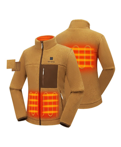 4 Heating Zones: Left & Right Hand Pockets, Mid-Back, Collar