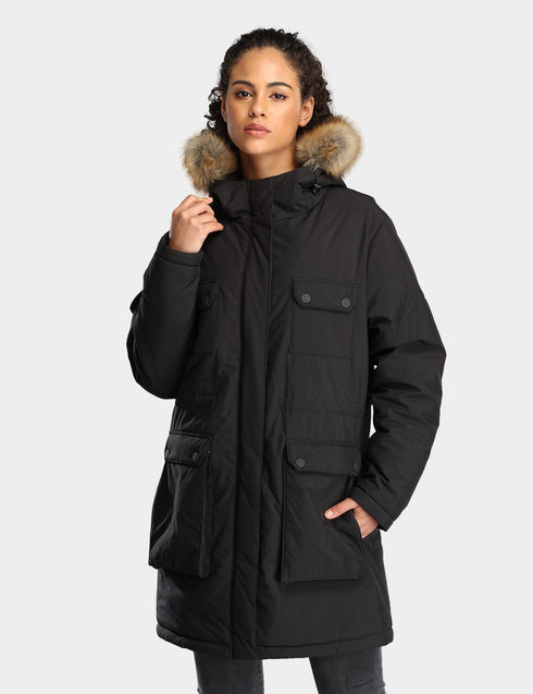 Women's Heated Thermolite® Parka - Black ,view 1