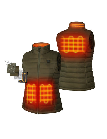 4 Heating Zones (Left & Right Hand Pockets, Upper Back, Collar)