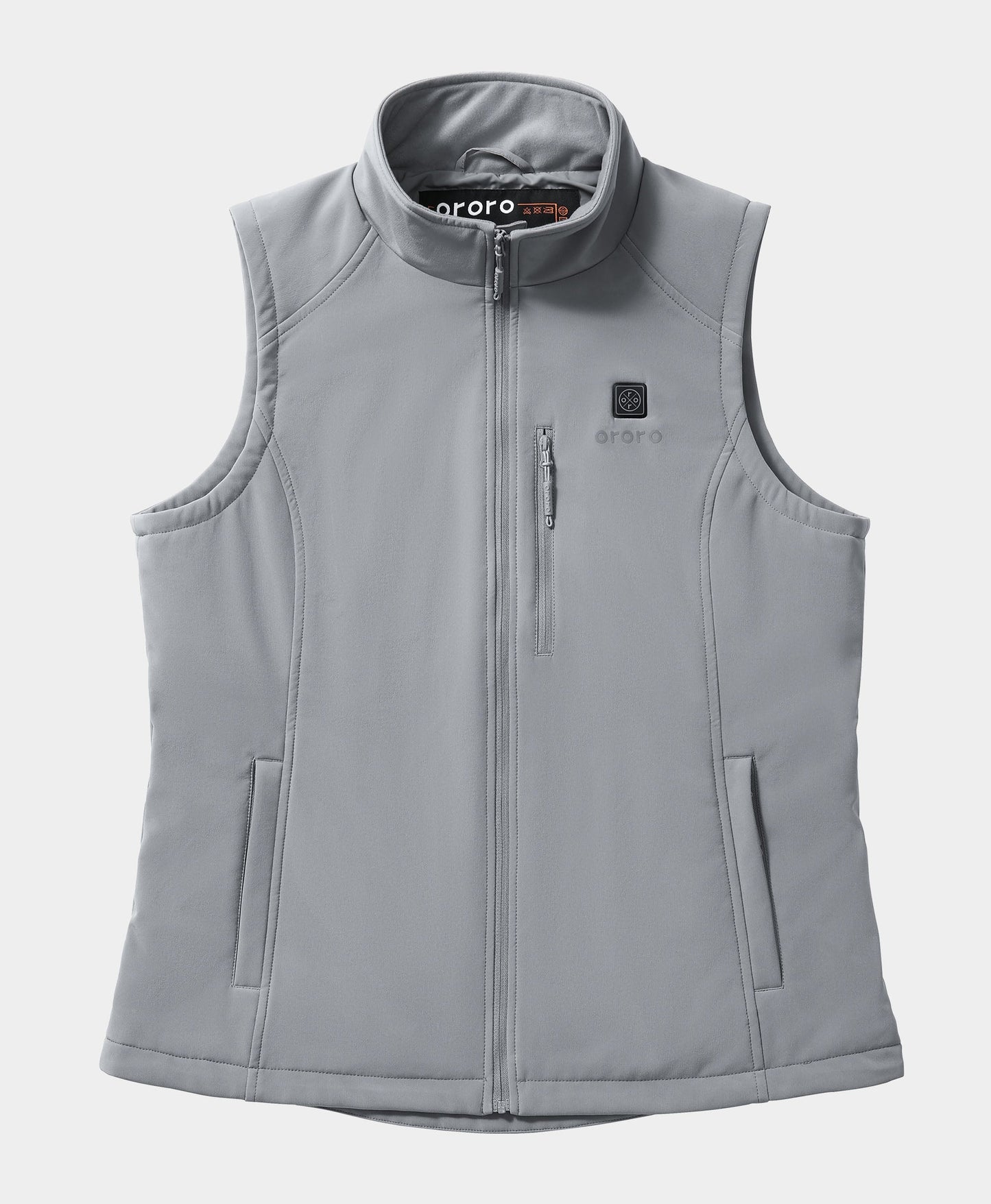 Women's Heated Softshell Vest - Grey