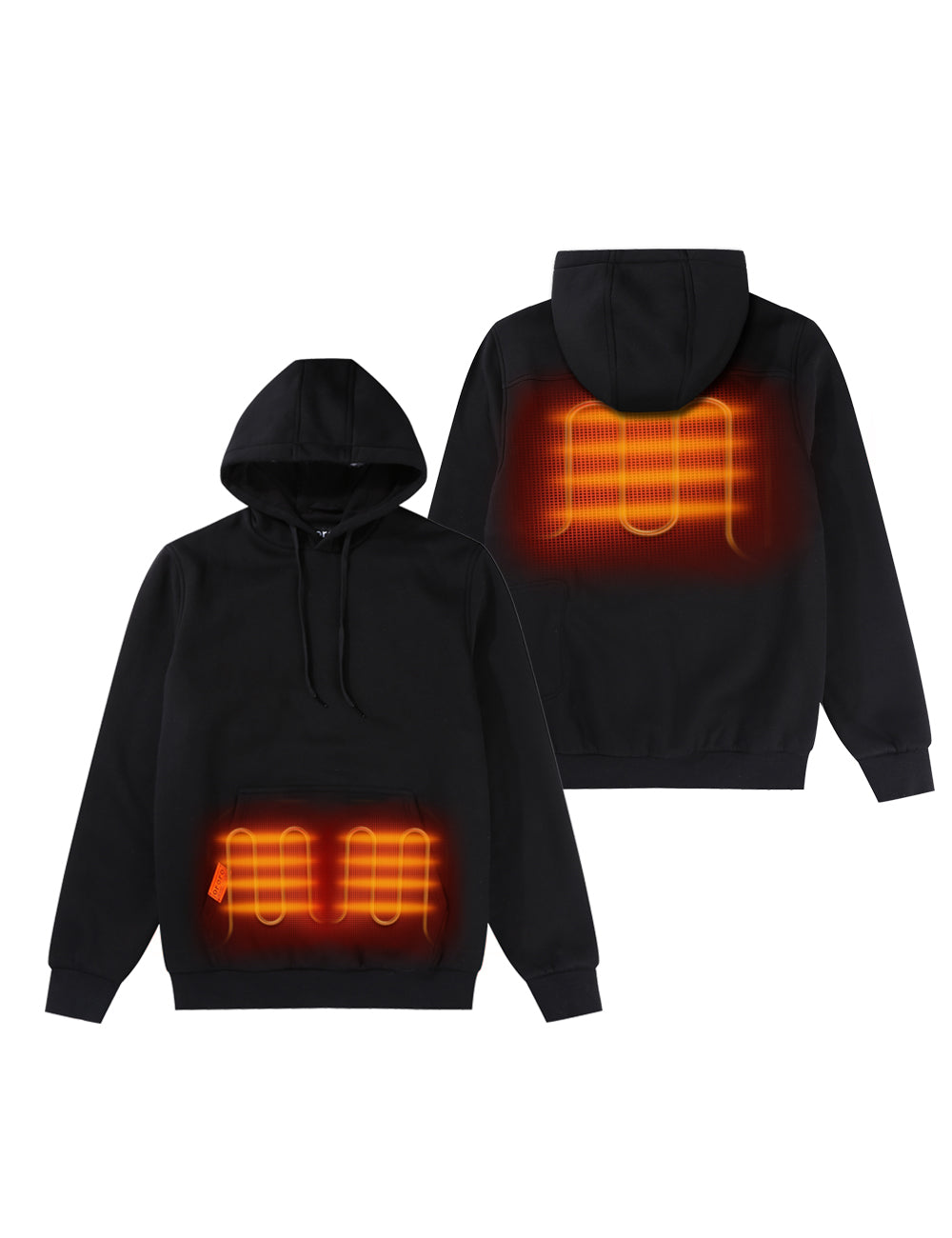 Unisex Heated Pullover Hoodie with Heating on Hand Pockets, Thumbnail 2